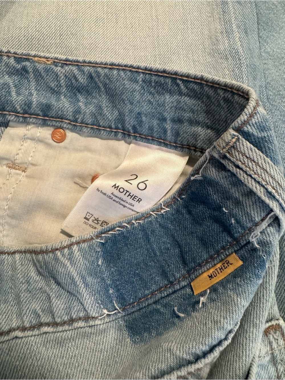 MOTHER Mid Rise Rambler Zip Flood Jeans | Size 26 | NWT - Picture 5 of 9